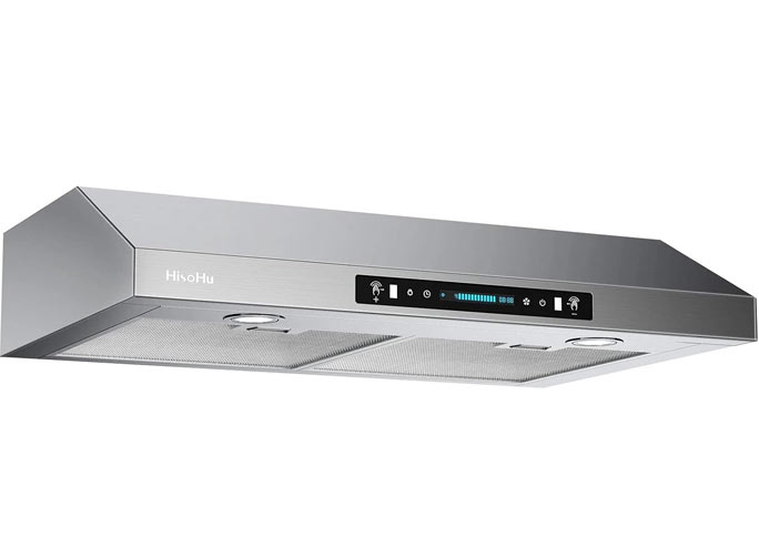 HisoHu C02-30 Stainless Steel Under Cabinet Range Hood